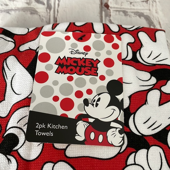 Disney Mickey Mouse 2 Pack Kitchen Tea Towels - Picture 2 of 4